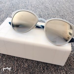 LastCall! {Dior} Silver sunglasses